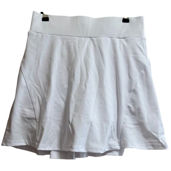 Werena White Pleated Tennis Skirt - Size Large - NWT - Picture 1 of 5